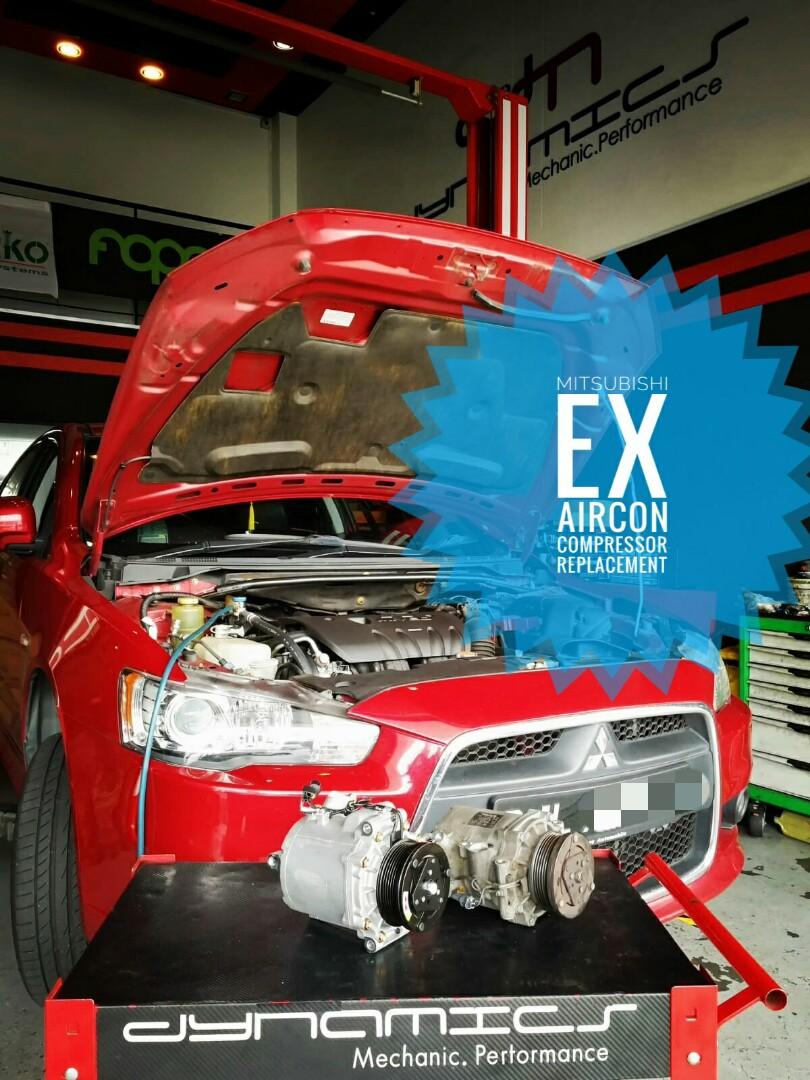 Mitsubishi AirCon Compressor replacement, Car Accessories