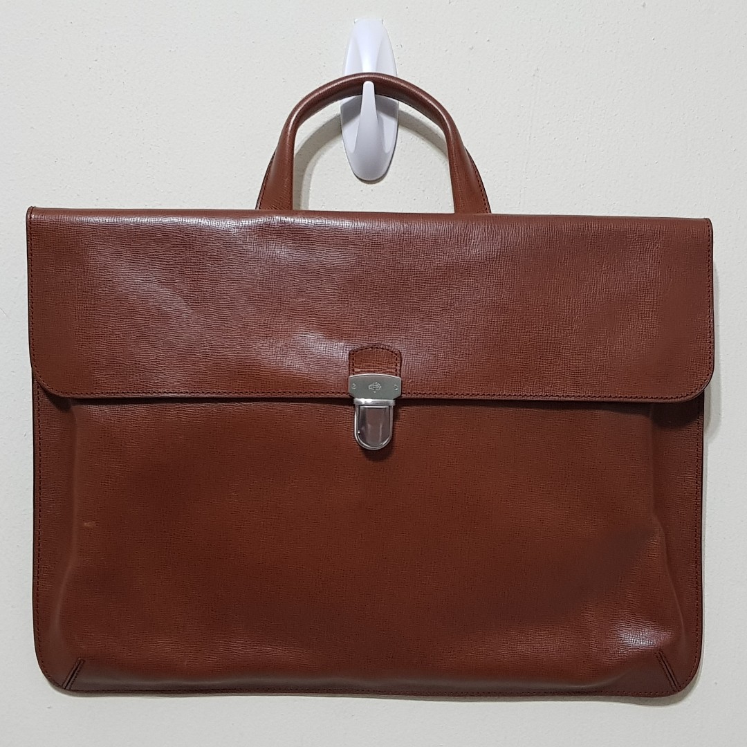 Mulberry Slim Briefcase, Men's Fashion, Bags, Briefcases on Carousell