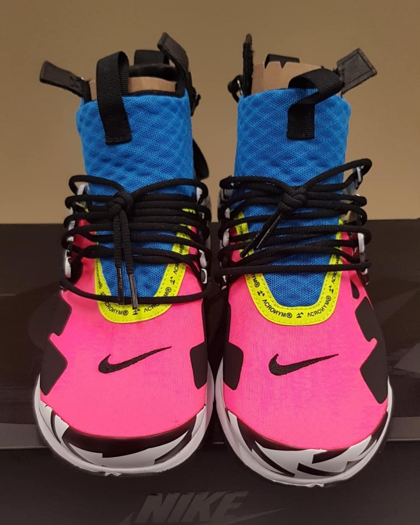 nike presto mid acronym racer pink