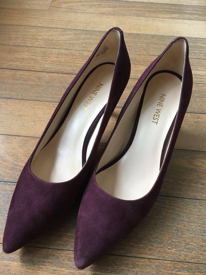 dark maroon heels