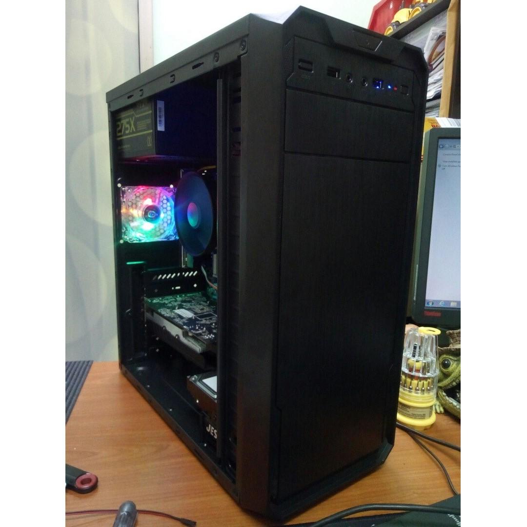 PC Desktop Intel E8400 3.ghz Duo Cores GTX 750 ti 1gb DDR5 192bit 6 gb RAM