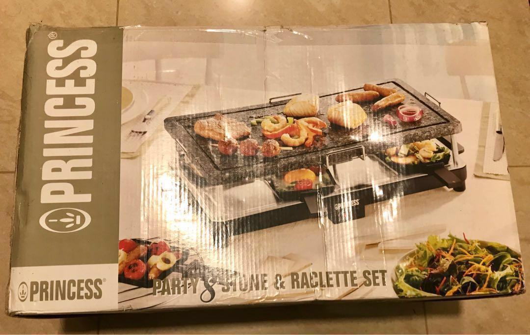 Princess Raclette 8 Stone and Grill Party, TV & Home Appliances, Kitchen  Appliances, BBQ, Grills & Hotpots on Carousell