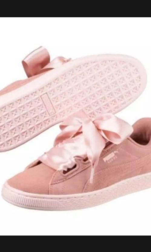 pink puma suede size 5