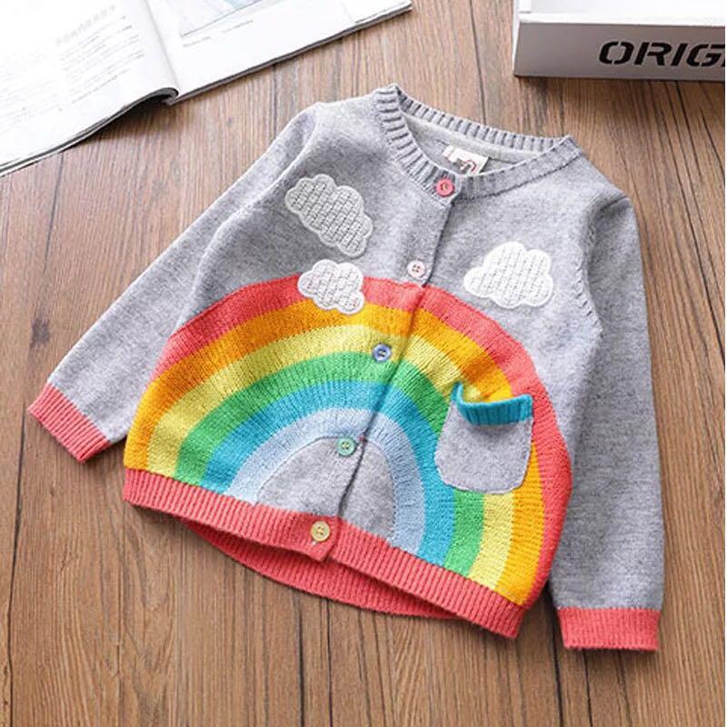 Girls rainbow cardigan shop