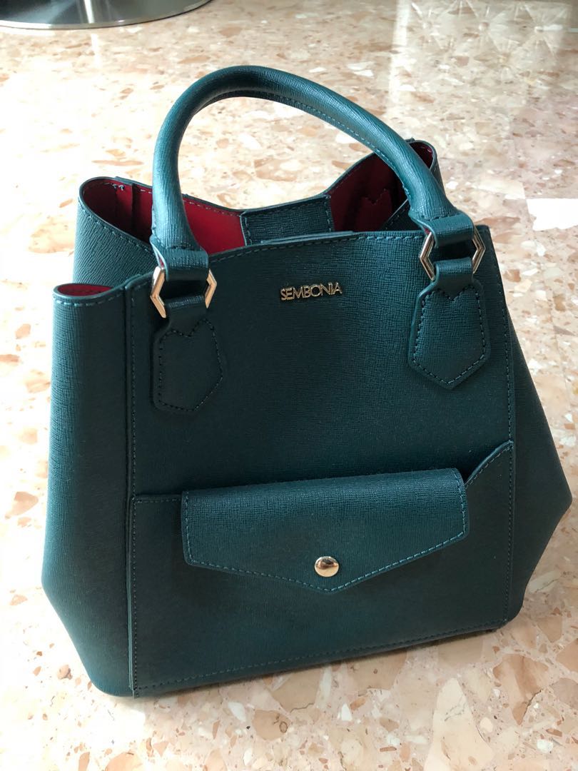 Sembonia Green Bucket Bag, Women's Fashion, Bags Wallets, Tote - Main Image