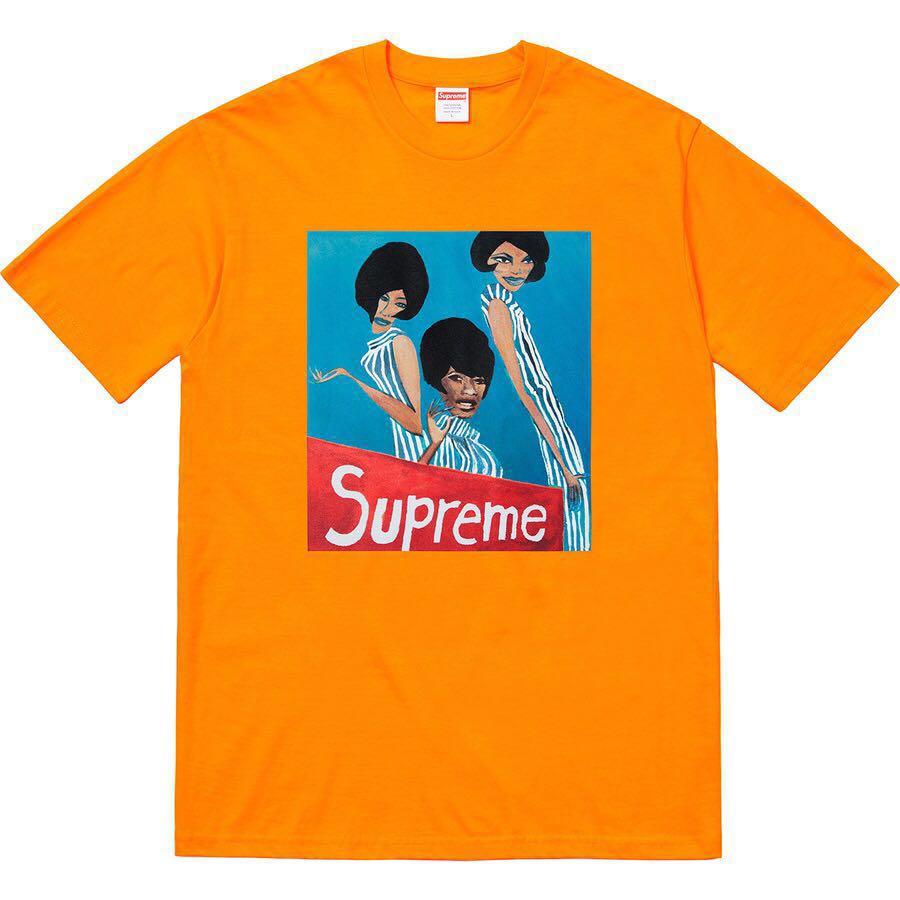 supreme group tee pink