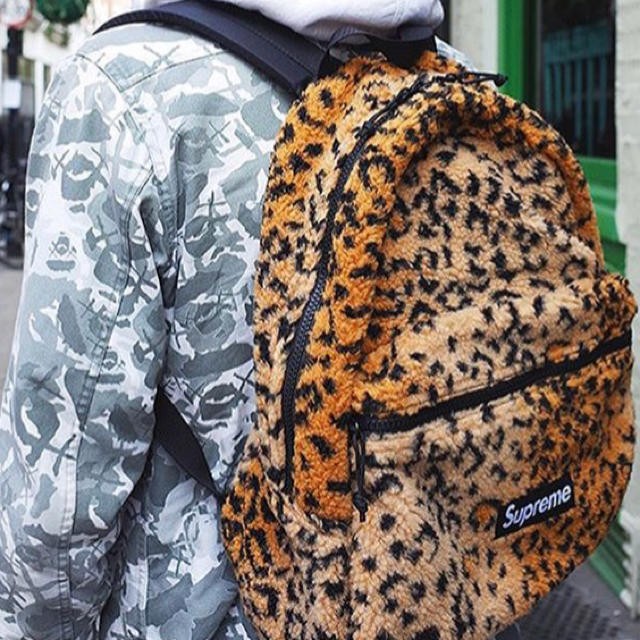 Supreme leopard print on sale backpack