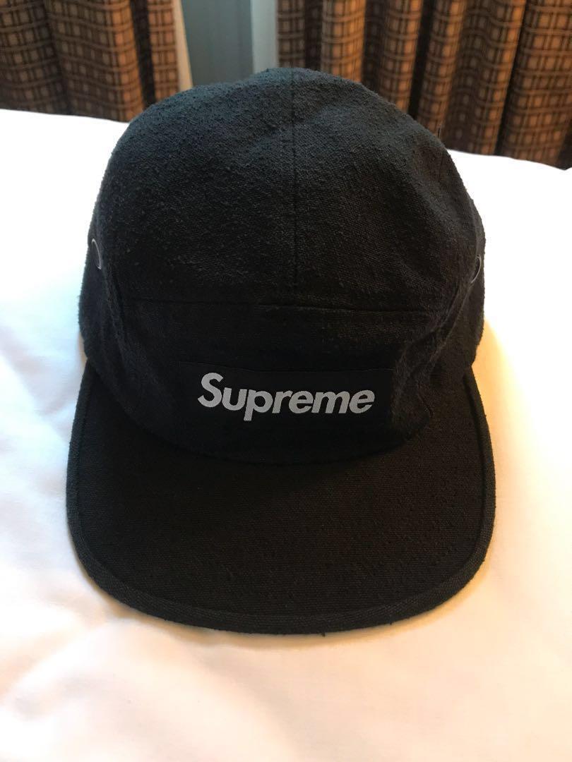supreme napped canvas camp cap
