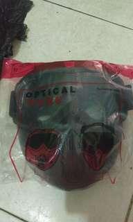 Goggle Mask Osbe Clear+Kaca Serep Smoke