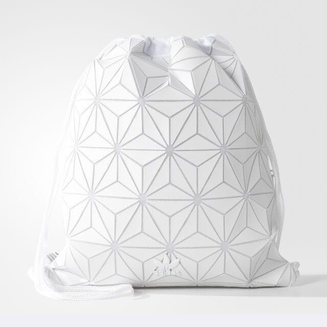 adidas drawstring bag white