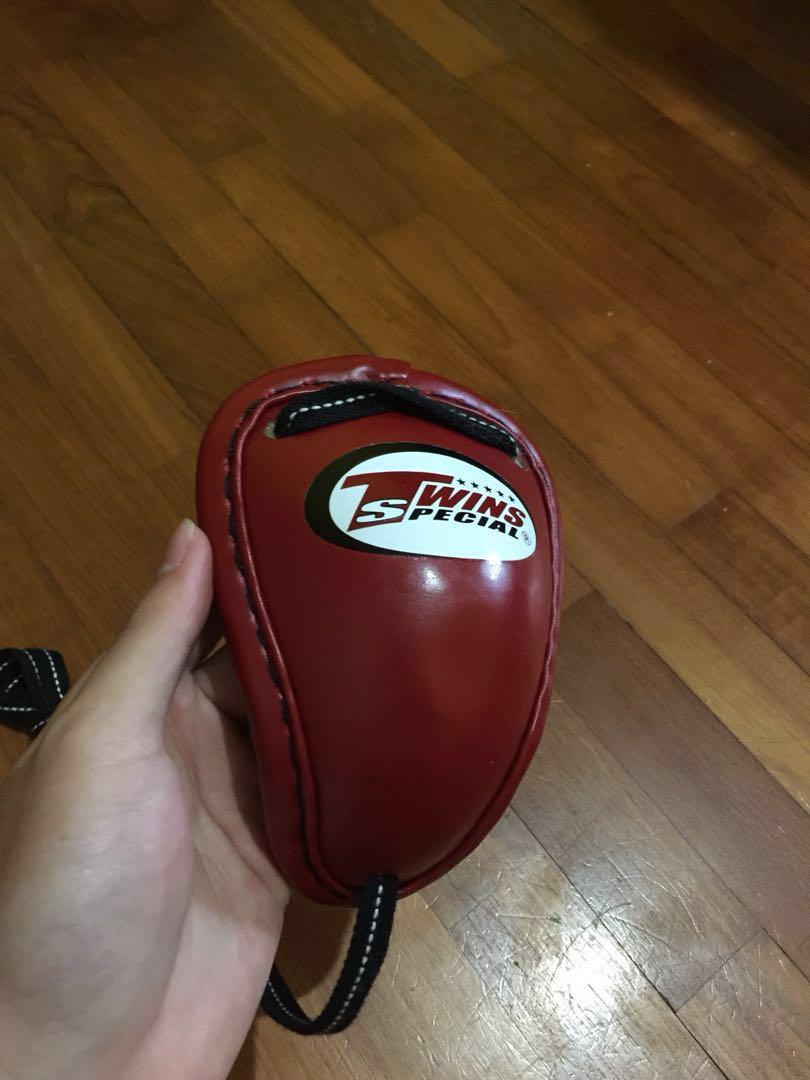 Authentic Twins muay thai boxing Groin guard, Sports Equipment, Sports & Games, Racket & Ball