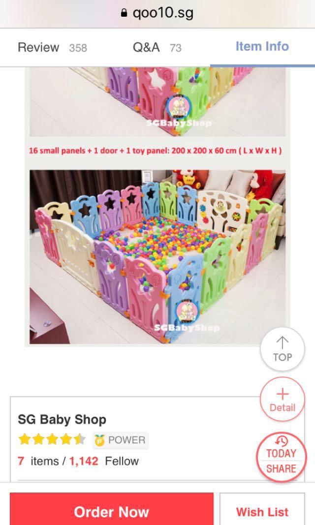 Baby Play Pen Babies Kids Cots Cribs On Carousell