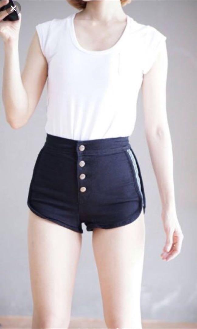 BB Jeans High Waisted Black 5 button 