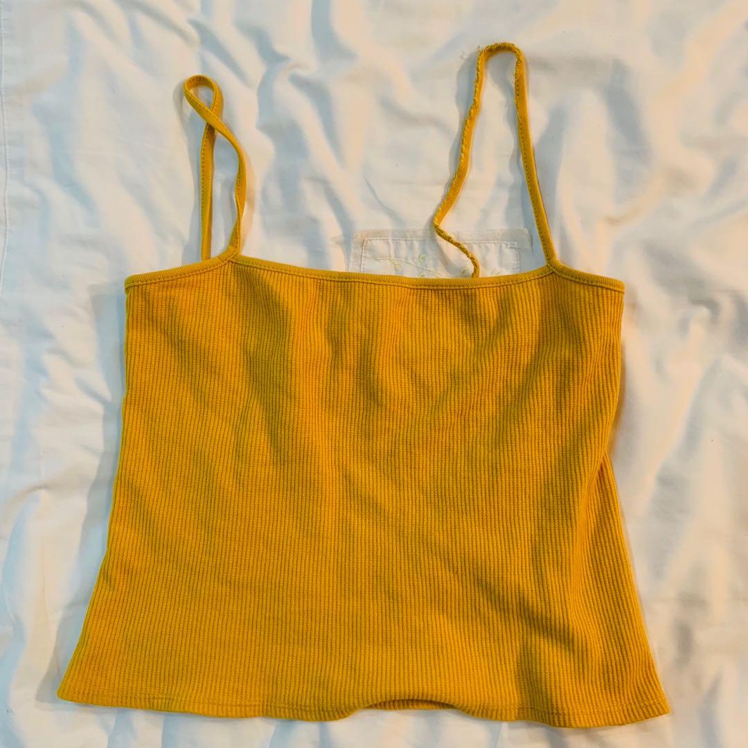 mustard yellow tank
