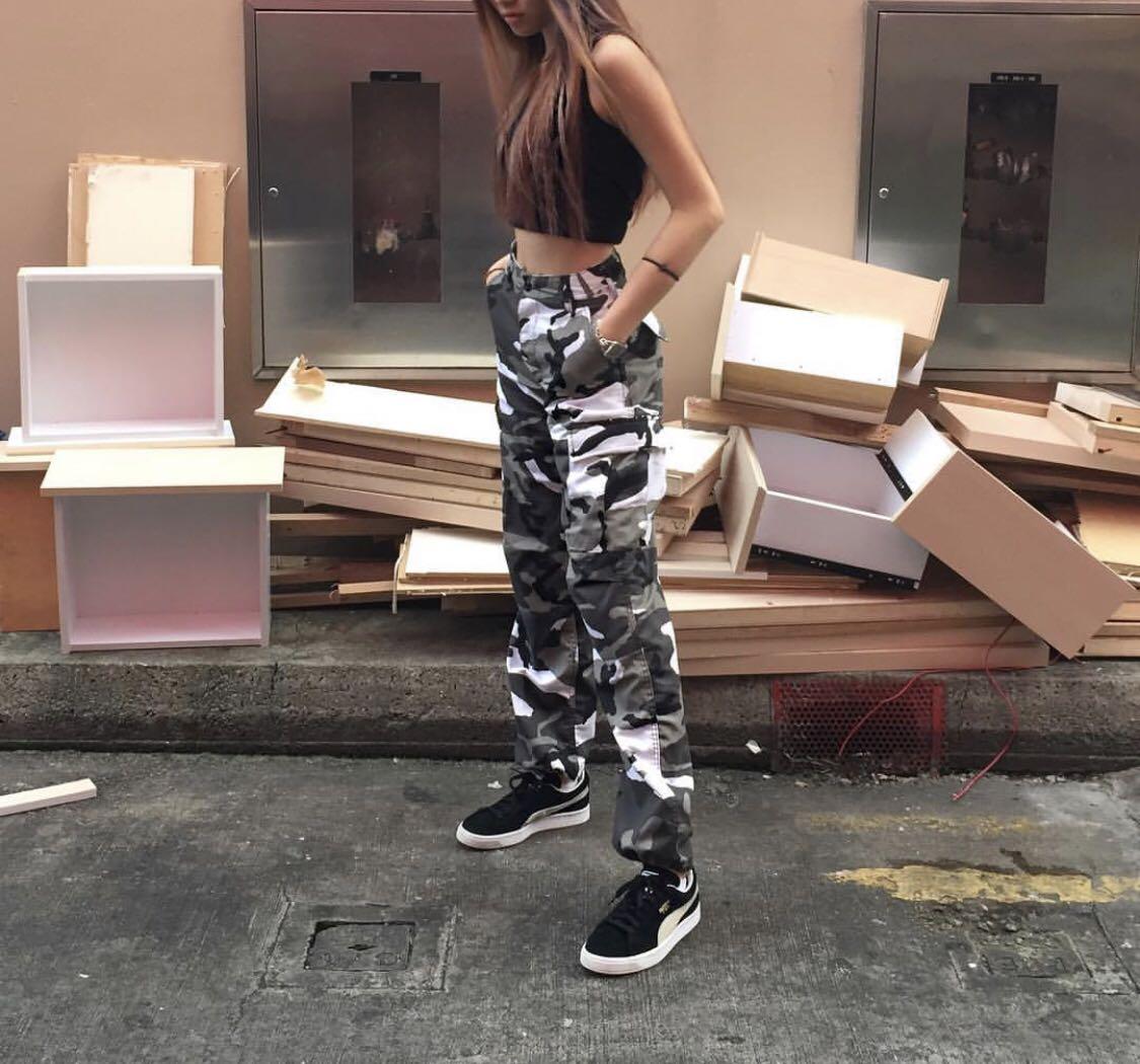 Thunderstorm suit shut Camo Pants (Black & White), Women's Fashion, Bottoms, Other Bottoms on  Carousell