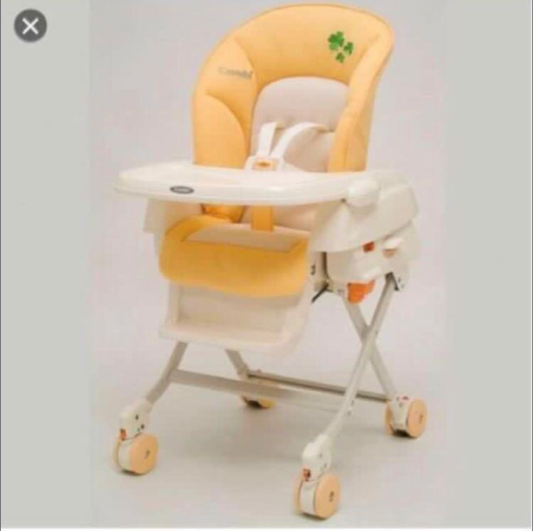 Combi Rashule baby high chair Country Orange