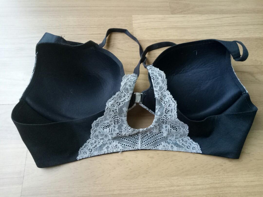 Erin Heatherton and Incredible by Victoria's Secret® Front-close Push-up Bra  (Black Color), 36B #3x100, Women's Fashion, New Undergarments & Loungewear  on Carousell