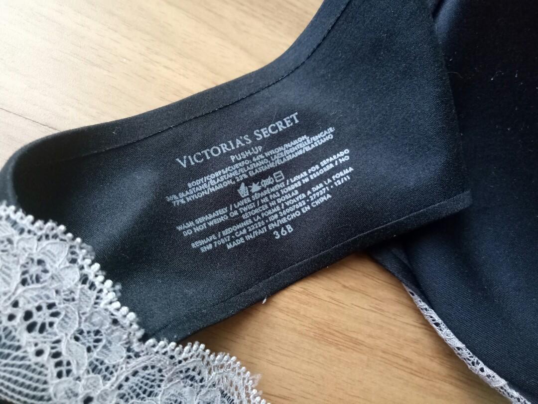 Erin Heatherton and Incredible by Victoria's Secret® Front-close Push-up  Bra (Black Color), 36B #3x100