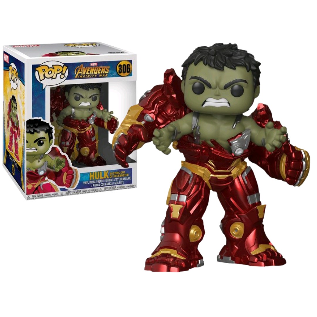 Funko Pop Avengers 3 Infinity War Hulk Busting Out Of Hulkbuster 6 Super Sized Toys Games Bricks Figurines On Carousell