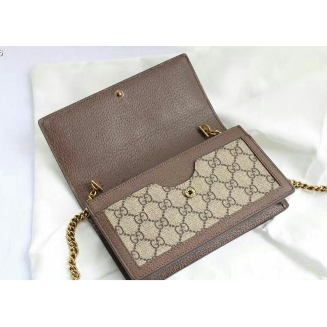 GUCCI Queen Margaret GG Mini Bag Green Brown Web Women s