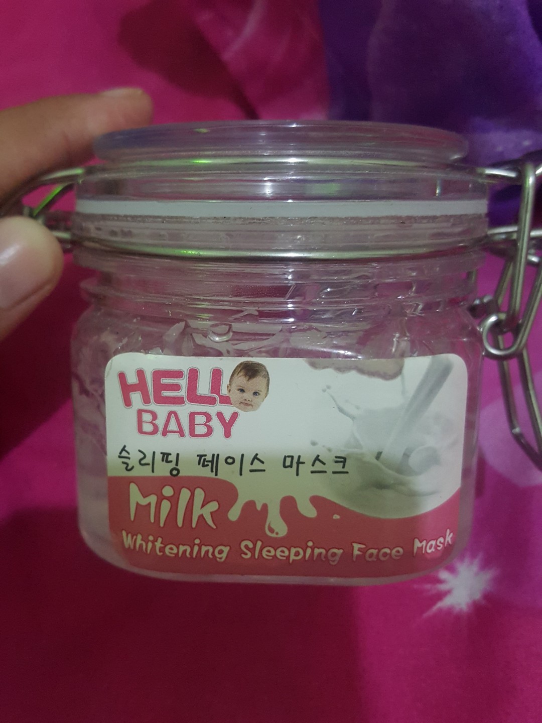 Hello Baby Milk Whitening Sleeping Mask Kesehatan Kecantikan Kulit Sabun Tubuh Di Carousell