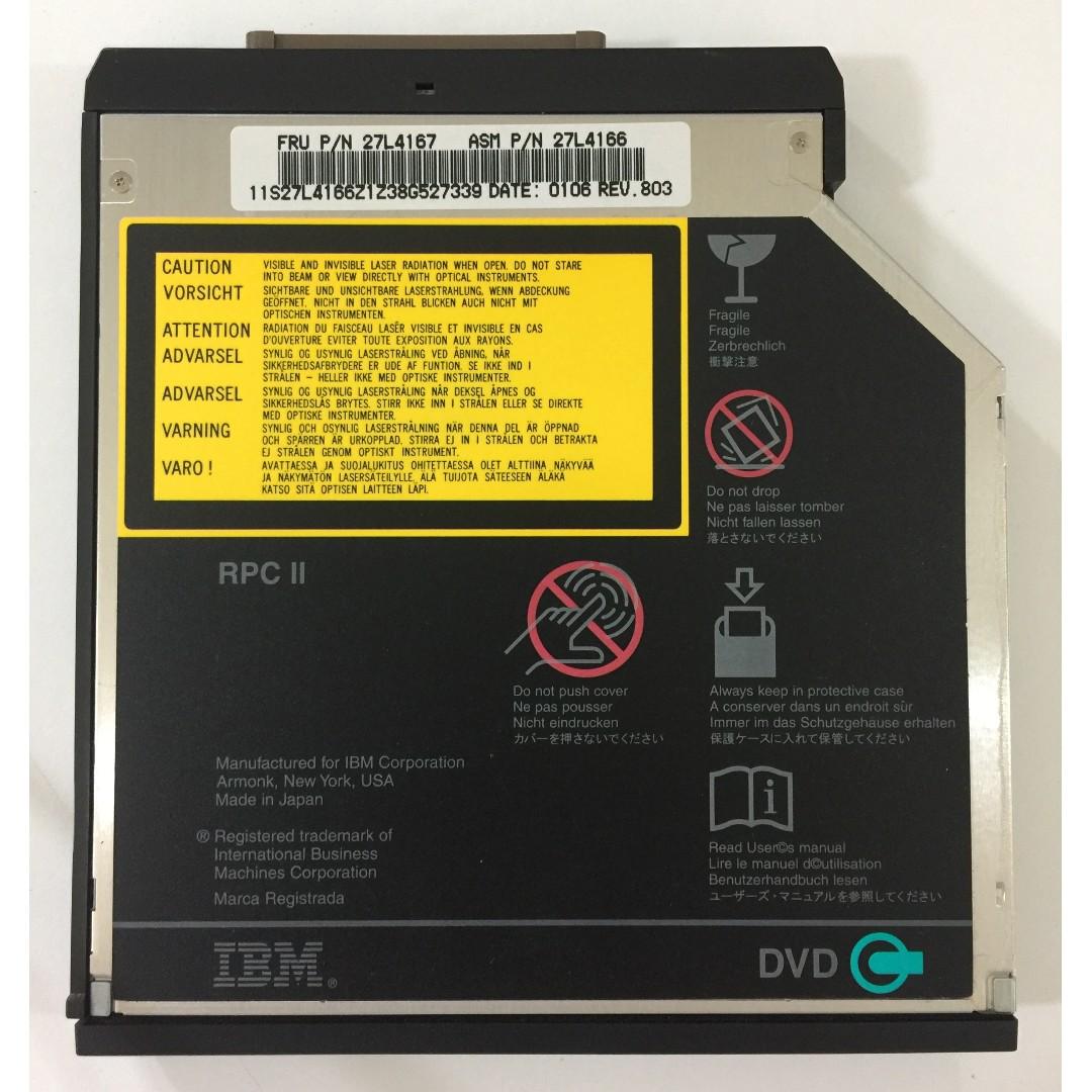 Ibm Ultrabay Dvd Rom For Thinkpad X X21 X30 X31 T T22 Fru 27l4167 Asm 27l4166 Electronics Computer Parts Accessories On Carousell