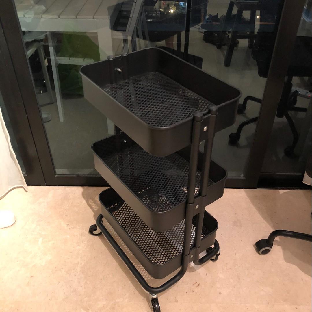 Ikea Raskog Kitchen Trolley Black Furniture Others On Carousell