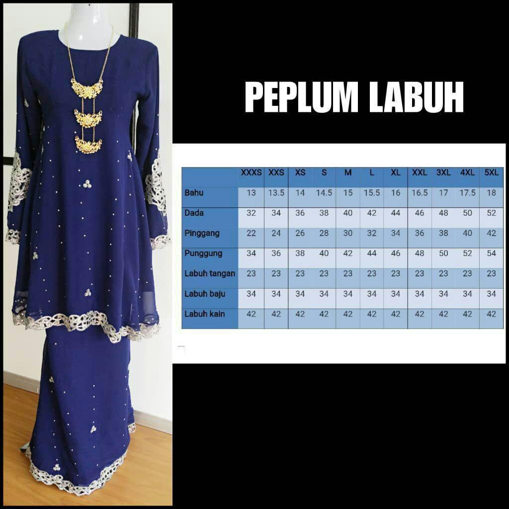 Instock Black Peplum Saree Labuh Women S Fashion Muslimah Fashion On Carousell