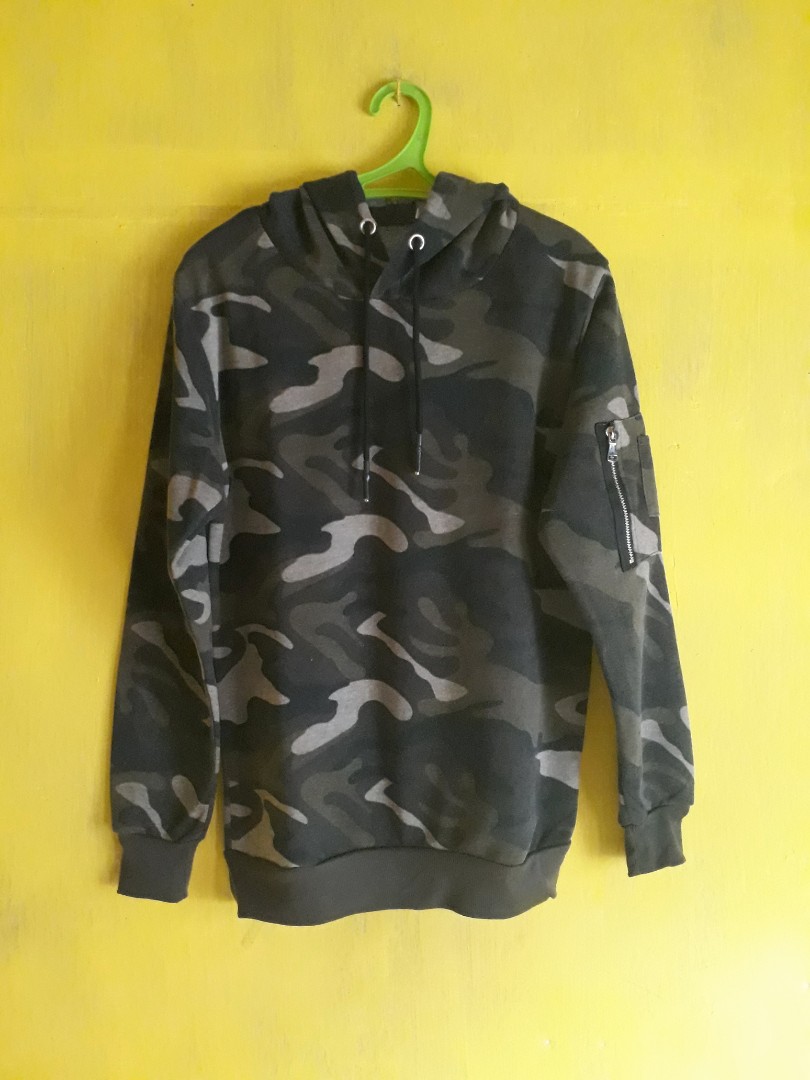 jaket hoodie army