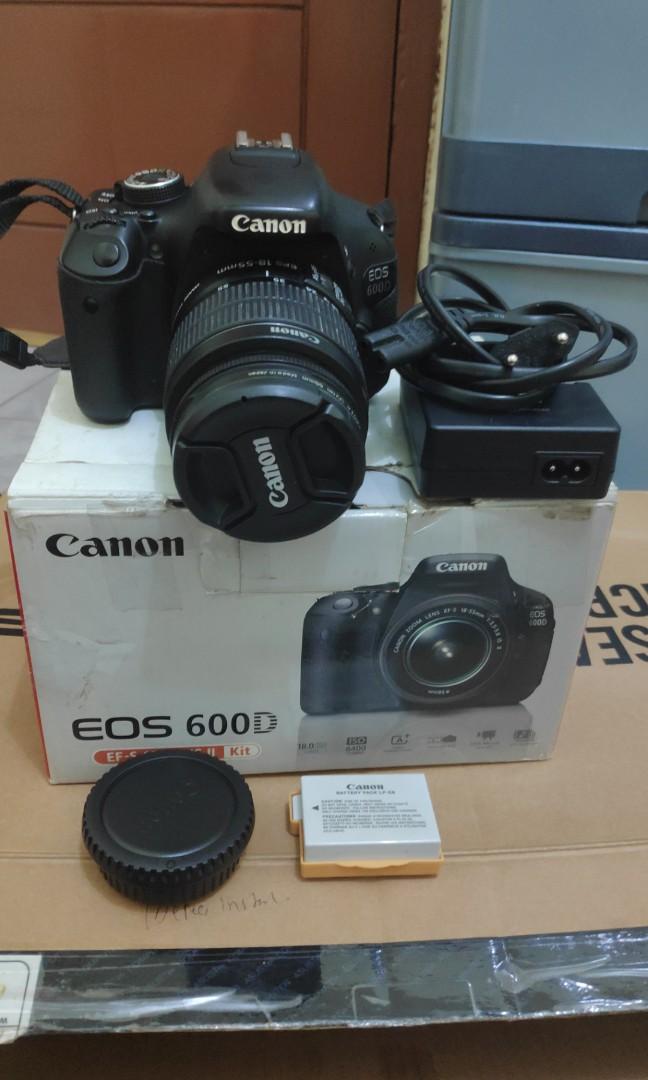jual canon 600d kit 18 55 is