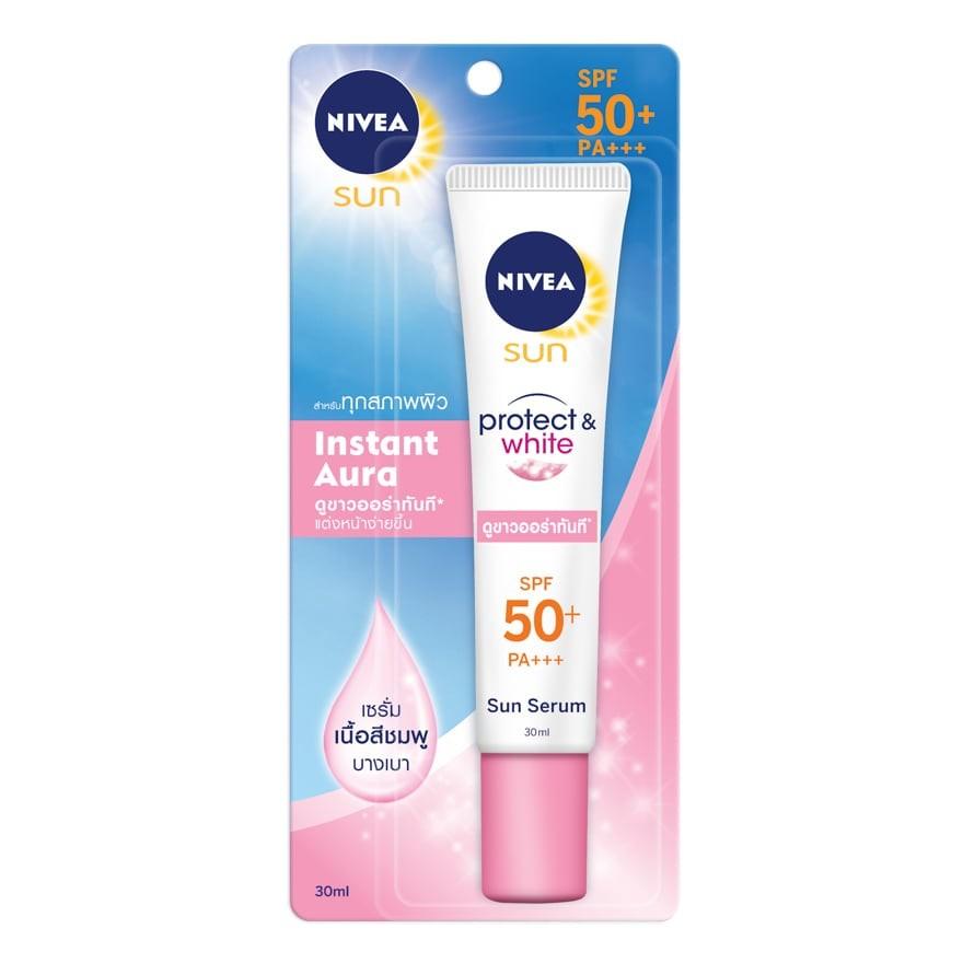 harga nivea sun face protect & white spf 50 sunblock
