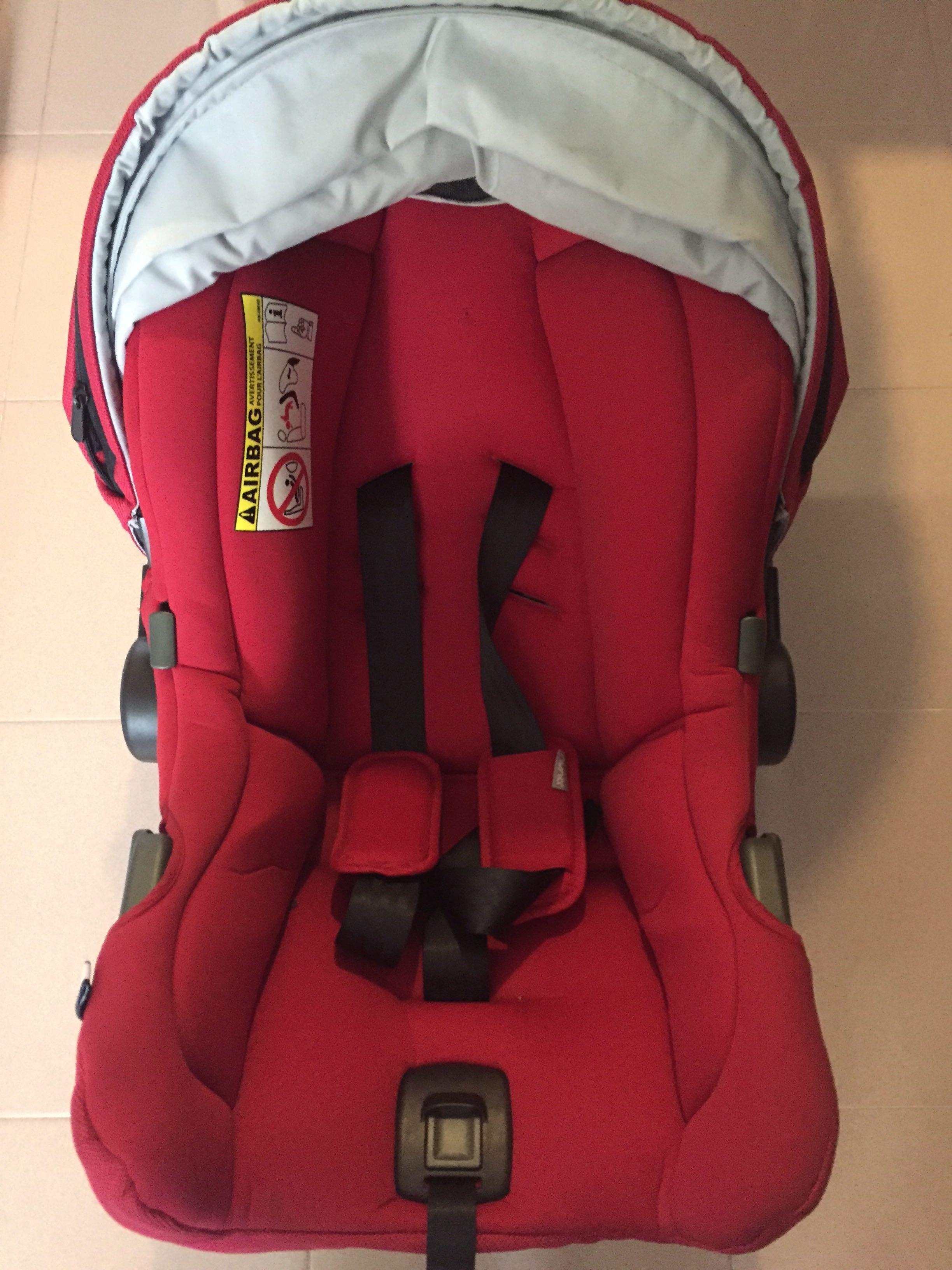 nuna car seat red