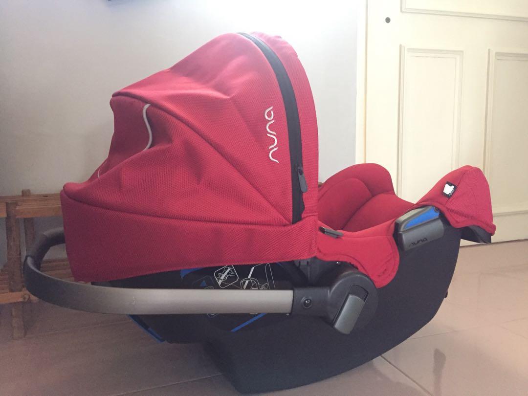 Nuna Pipa Red Baby Car Seat Babies Kids Strollers Bags