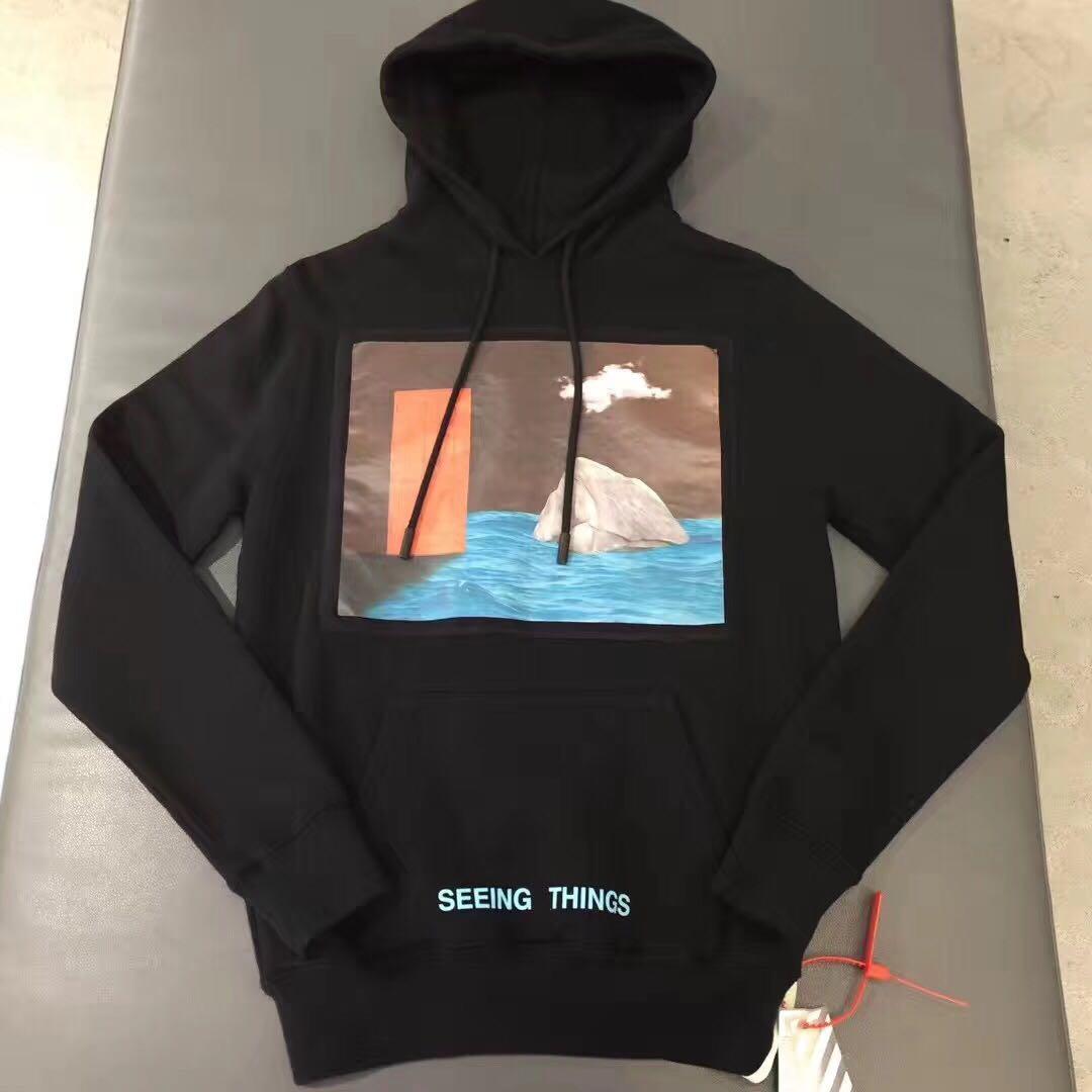 off white surreal hoodie
