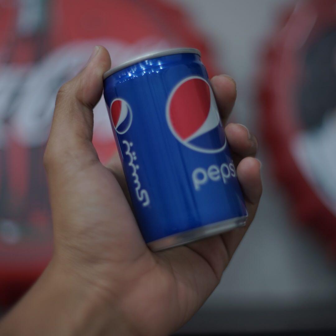 PEPSI 150ml With Arabic Font, Food & Drinks, Beverages on Carousell