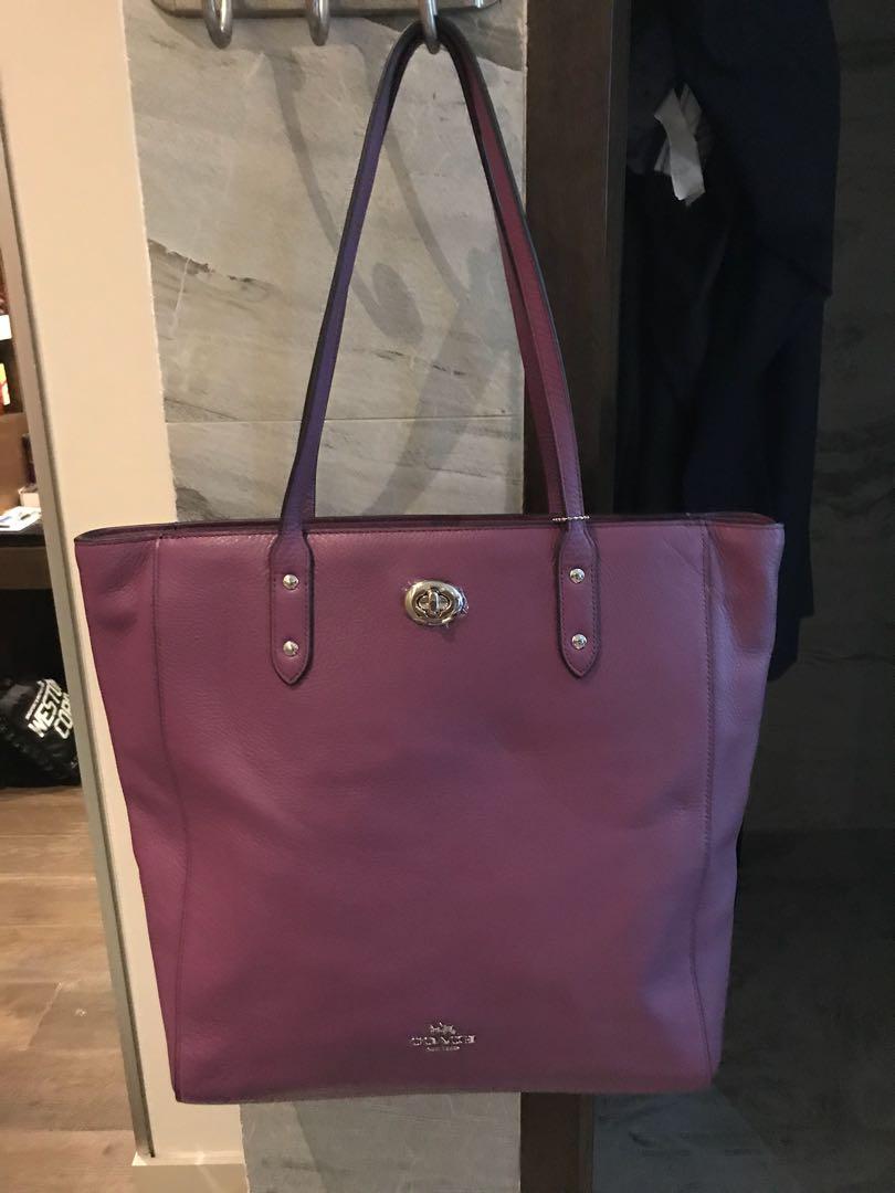 Plum tote bag clearance