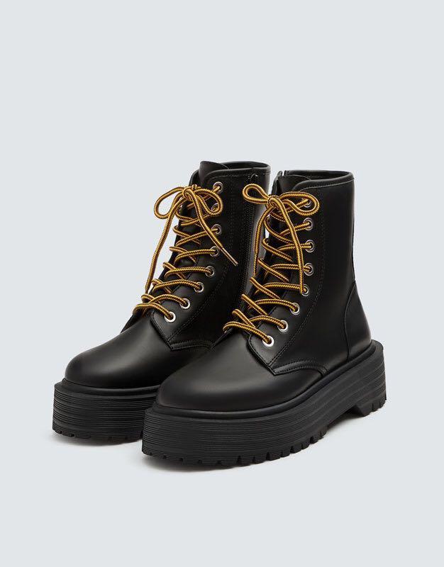 pull and bear boots womens