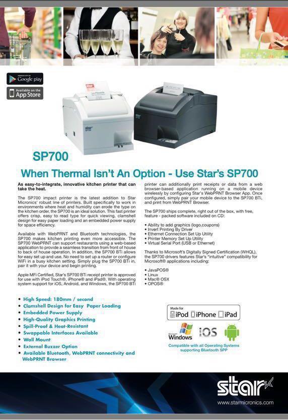 star sp700 kitchen printer
