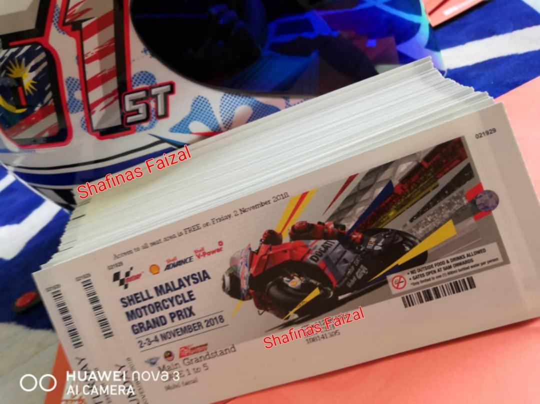 Ticket Motogp Sepang 2018 Tickets Vouchers Event Tickets On Carousell