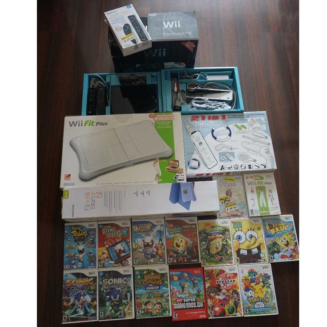 Wii Game Console Wii Fit Plus Wii Fitness Starter Kit 2 In 1 Entertainment Pack And 13 Wii Games Toys Games Video Gaming Consoles On Carousell