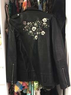 Glassons embroidered leather jacket