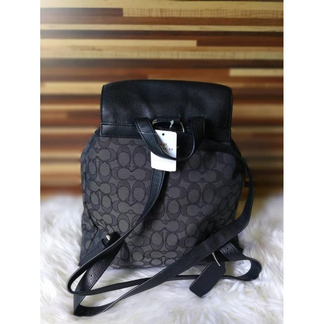 Authentic Coach Billie Backpack In Outline Signature F54795