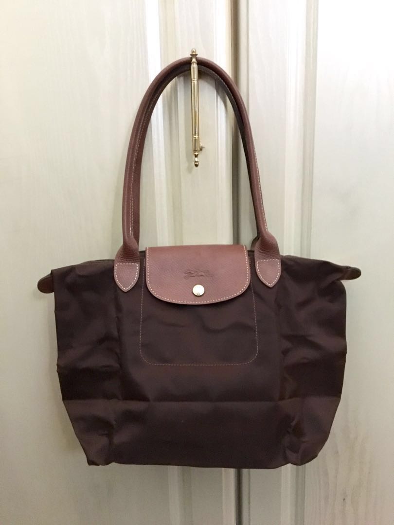 Authentic Longchamp Le Pliage Dark Brown