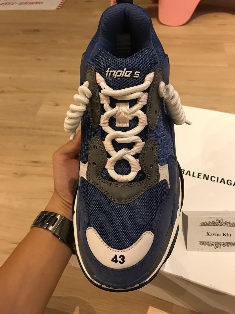 balenciaga triple s royal blue