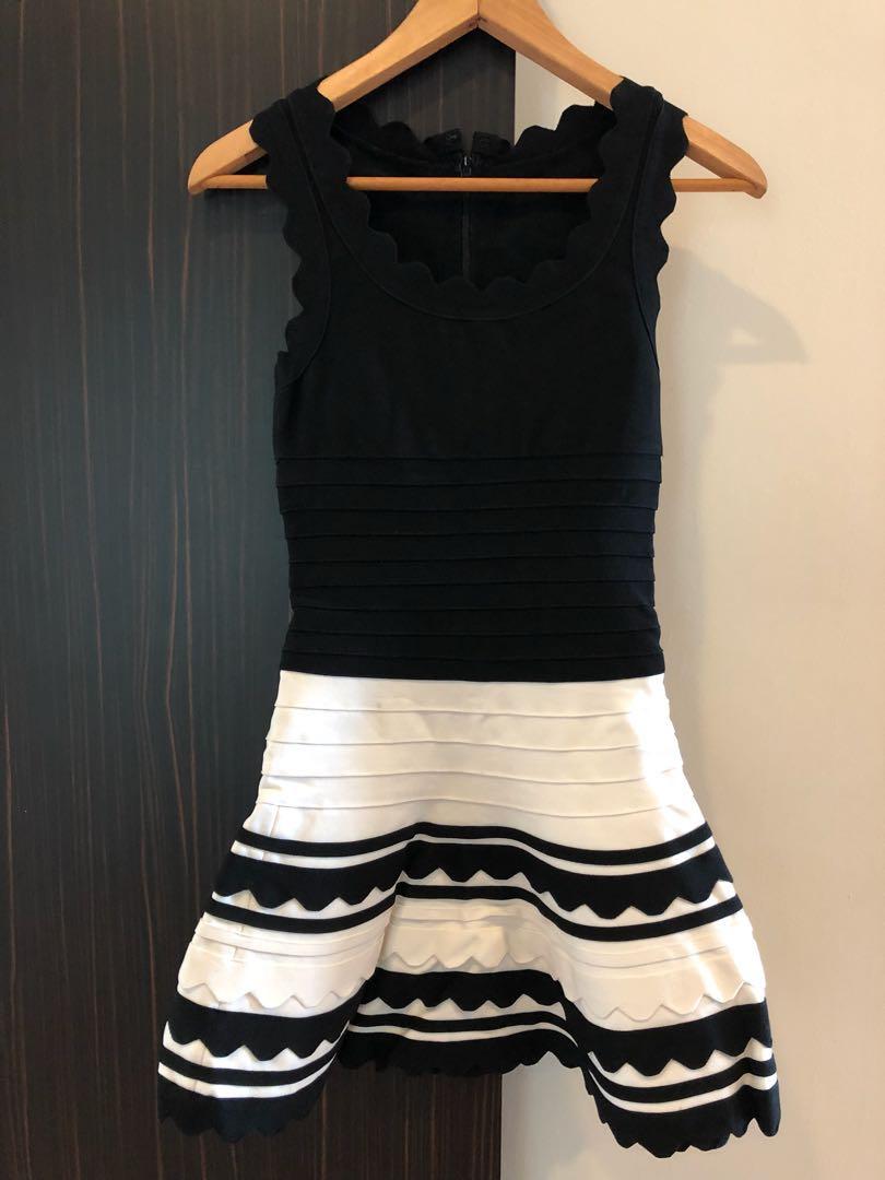 a line bandage dress