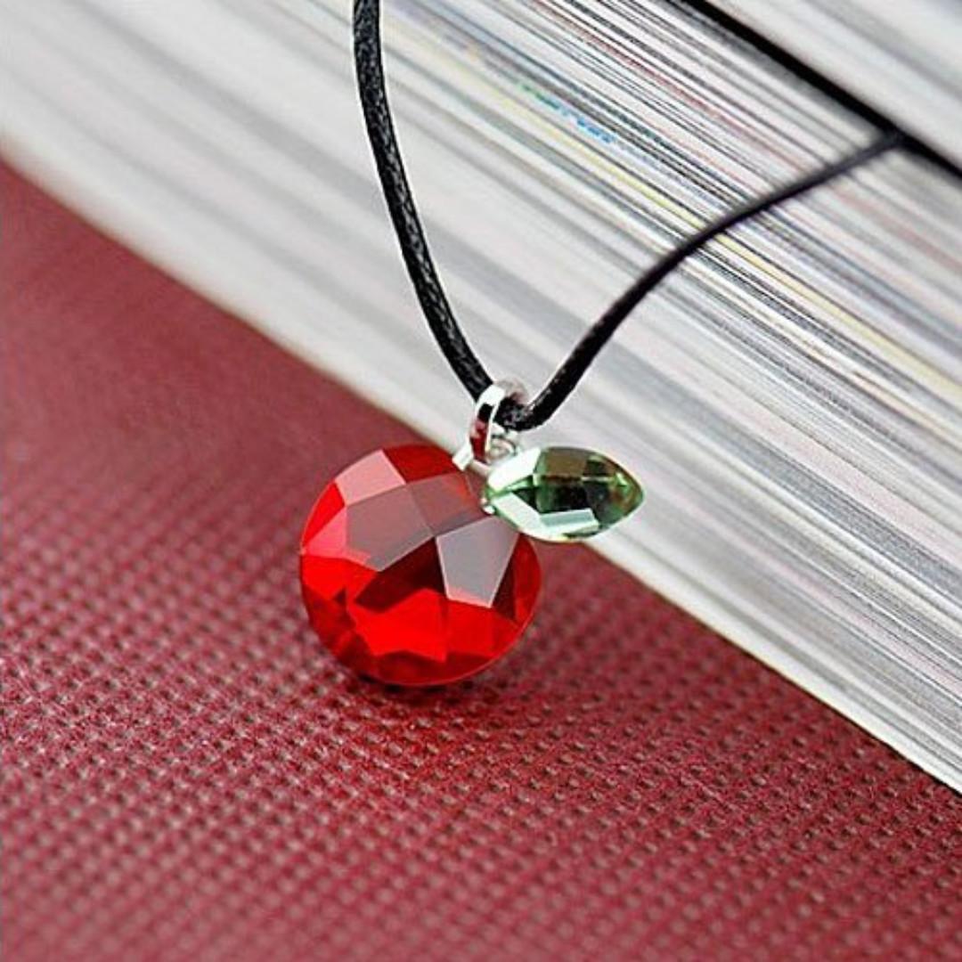 Red apple necklace discount