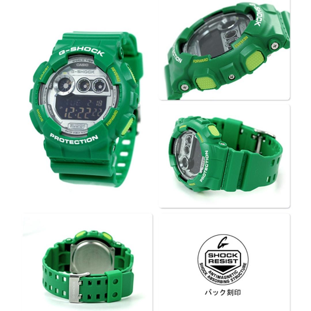 CASIO G-SHOCK GD-120 series GD-120TS-3 綠色GSHOCK GD120TS, 名牌