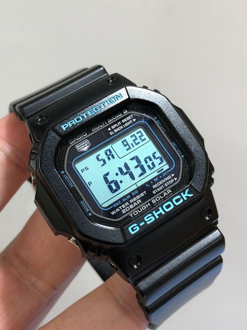Casio G-shock GW-M5610BA 日版6局電波現貨, 名牌, 手錶- Carousell