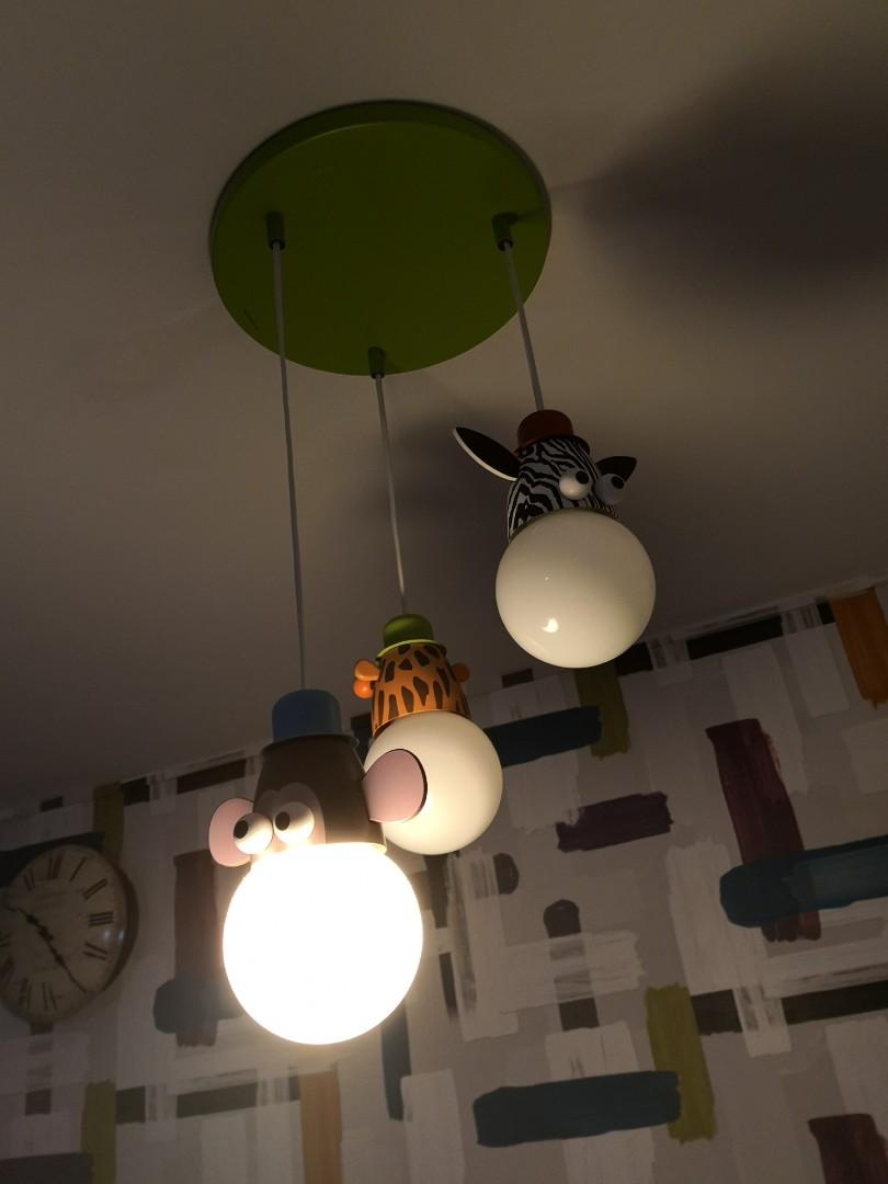 Ceiling Light (Category: Lighting) located in Singapore. Submitted by hikeong (Listing ID 191201150, Image 1). Description: Animal character Ceiling light, suitible for dining, cosy or room area. Comes with 3 bulb as shown..