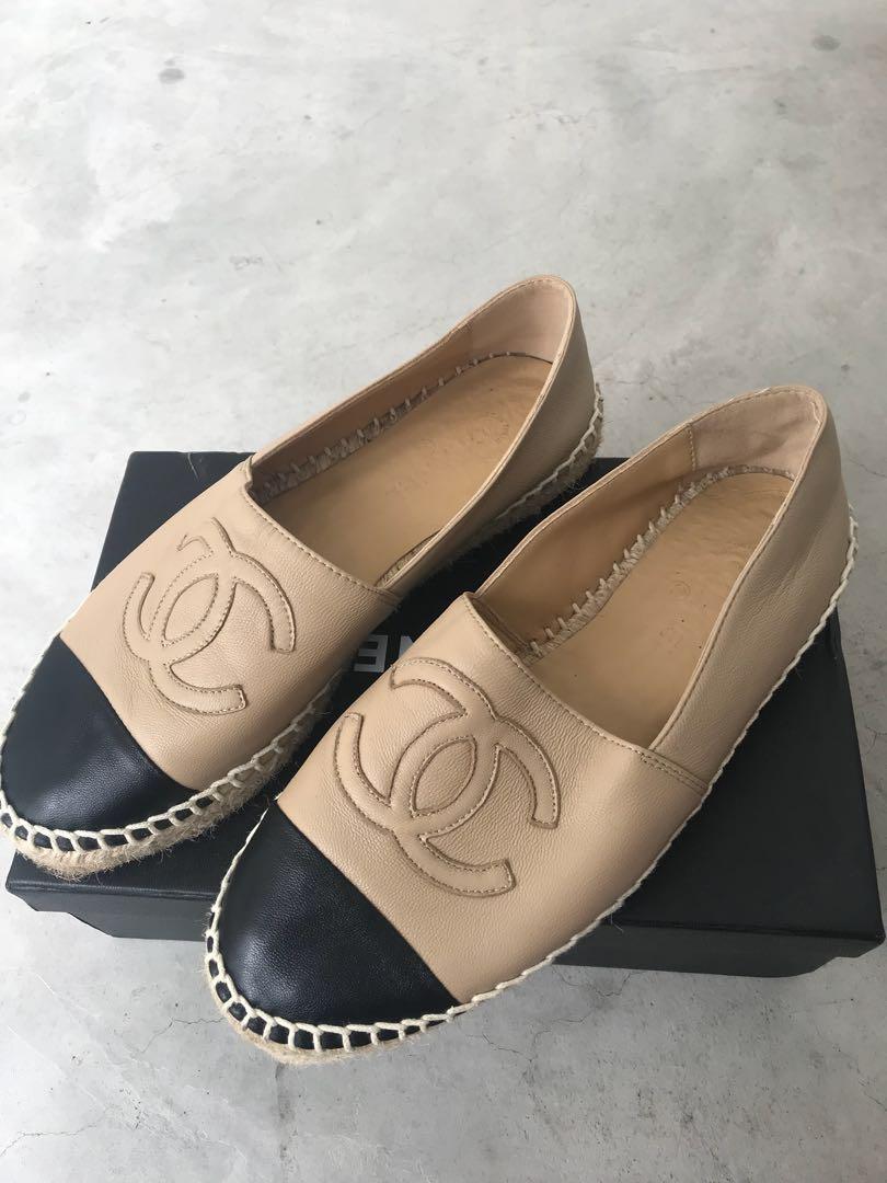 chanel slip ons